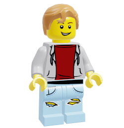 Figura de hombre joven
